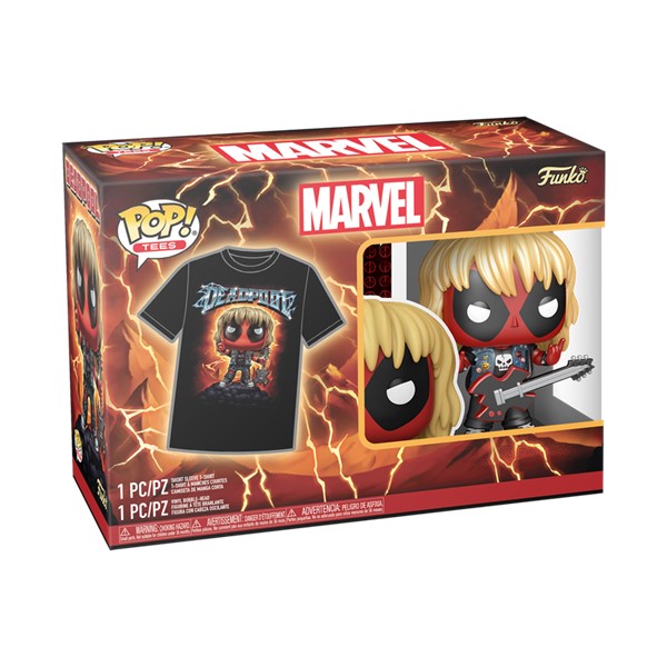 POP! & Tee Heavy Metal Deadpool (Metallic