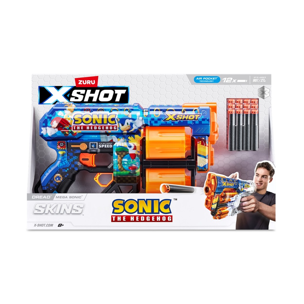 X-Shot Skins Dread Dart Blaster Sonic the Hedgehog