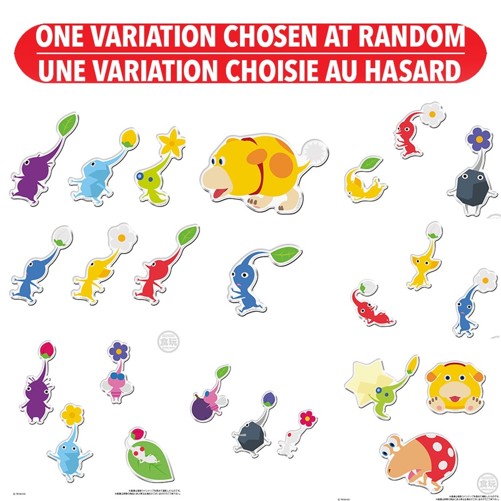 Bandai Shokugan Pikmin Character Magnets