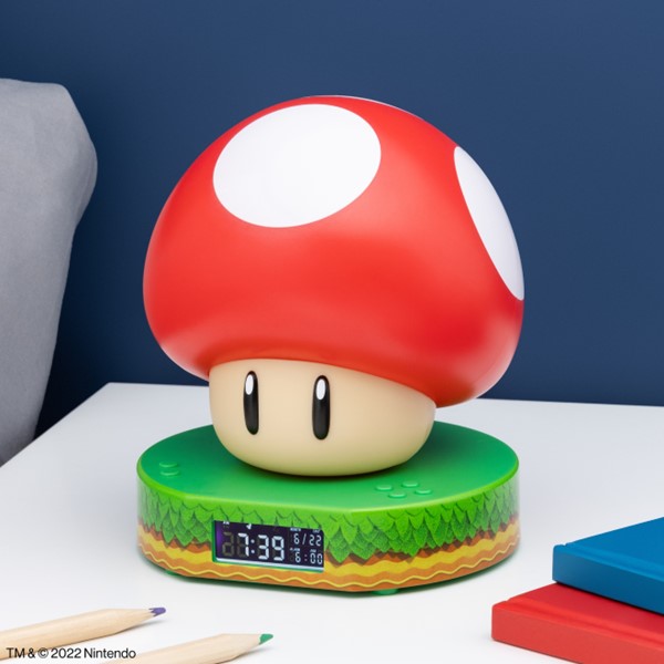Super Mario : Réveil numérique à champignon