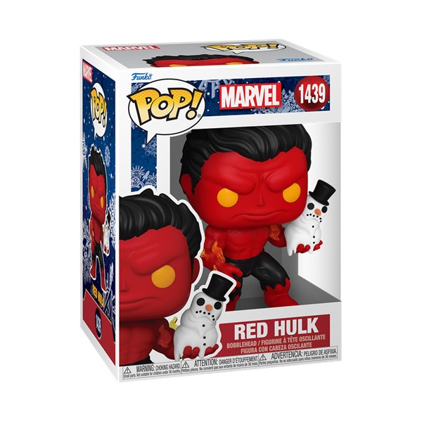POP! Marvel Red Hulk with Snowman