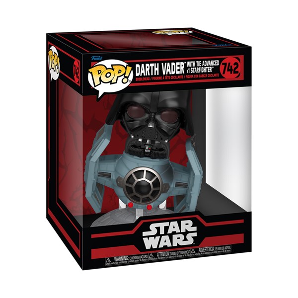 POP! Rides Deluxe Star Wars Darth Vader with Tie Advanced X1 Starfighter