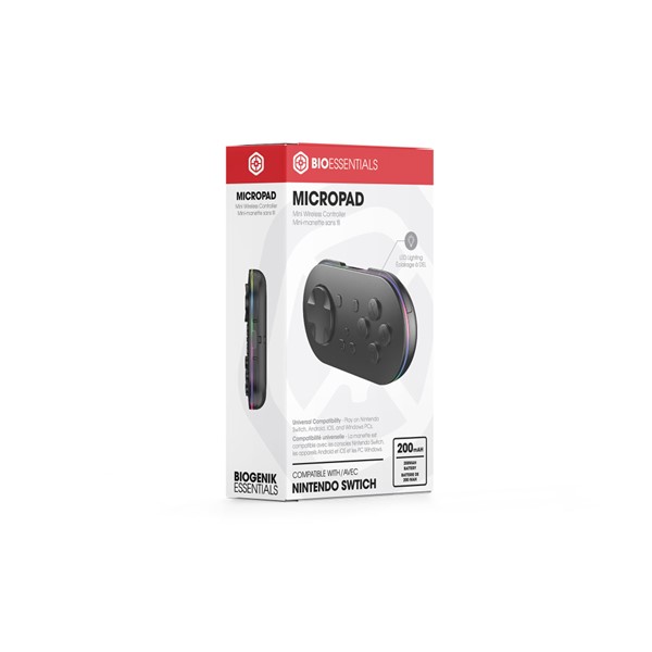 Biogenik Nintendo Switch Mini-manette sans fil - Noir