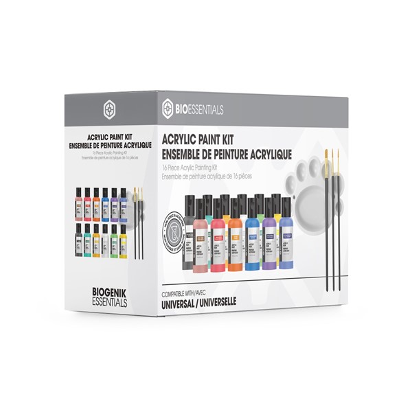 Biogenik Mini Fig 16 Piece Acrylic Painting Kit