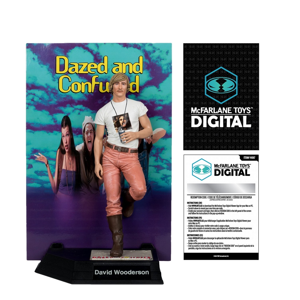 David Wooderson (Dazed and Confused) 6in Posed Figure With Mcfarlane Toys Digital Collectible