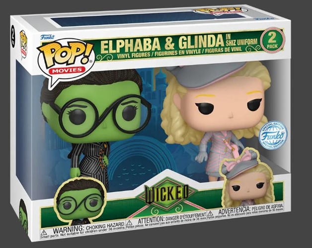 POP! Wicked Glinda & Elphaba in Shiz Uniform 2-Pack