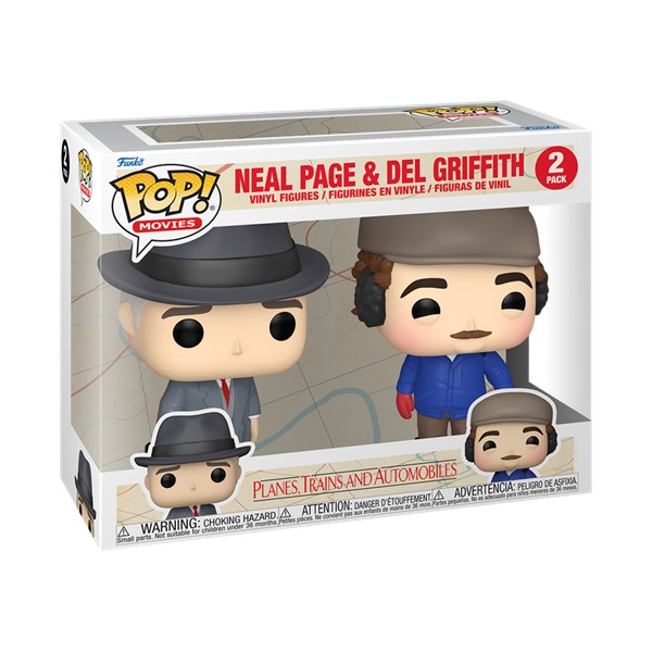 POP! Planes, Trains and Automobiles Neal Page & Del Griffith 2 Pack