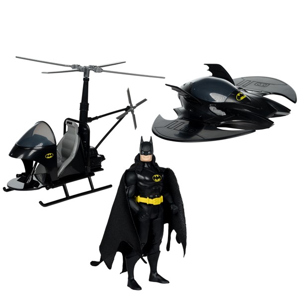 DC Super Powers Batman With Batwing And Whirlybat Gold Label 3 Pack
