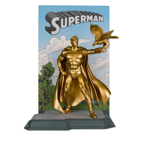 DC Multiverse Superman (Centennial Park Tribute Statue) Gold Label 7-Inch Action Figure