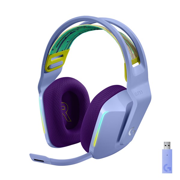 Logitech G733 Lightspeed Wireless Gaming Headset - Lilac