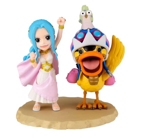 One Piece World Collectable Figure WCF Log Stories Nefertari Vivi & Karoo 2.8-Inch Collectible