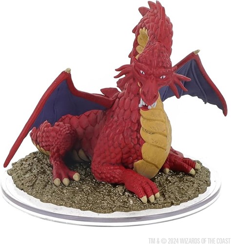 Dungeons & Dragons Icons of the Realms: Classic Red Dragon Boxed Miniature (50th Anniversary)