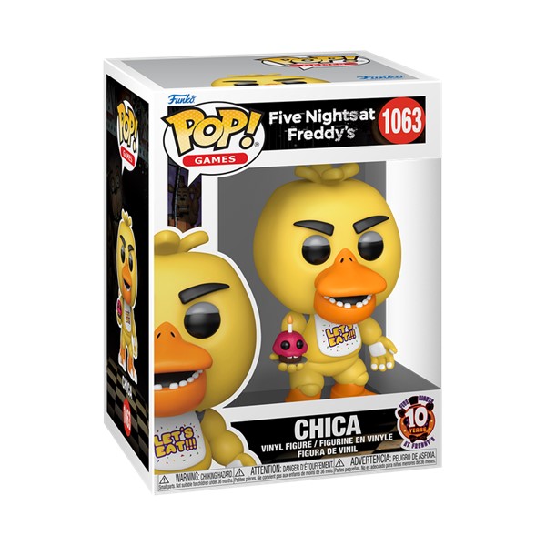 POP! Five Nights at Freddy's Chica with Cupcake (10th Anniversary)