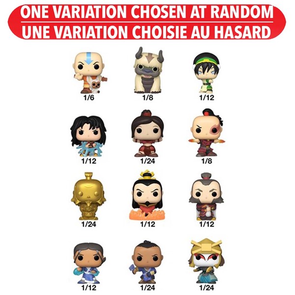 Bitty POP! Singles Avatar the Last Airbender Blinds