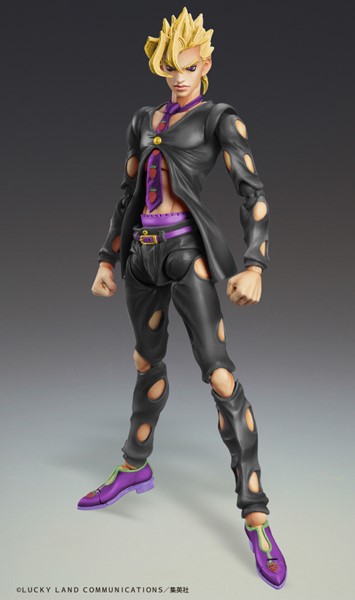 Jojo's Bizarre Adventure Part 5 Super Action Statue Pannacotta Fugo Ver.Black Figure