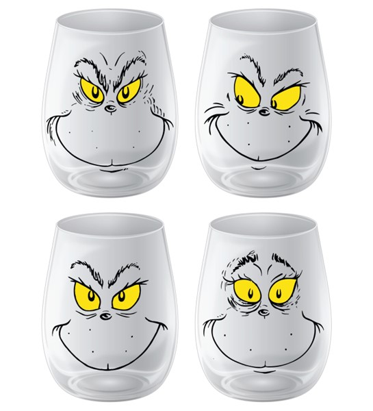 The Grinch Face Glasses 4 pack