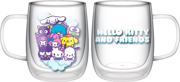 Hello Kitty & Friends Glass Mug