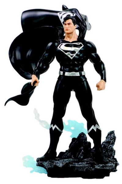 DC Heroes: Superman (Black & Silver) Previews Exclusive Pvc 1/8-Scale Statue