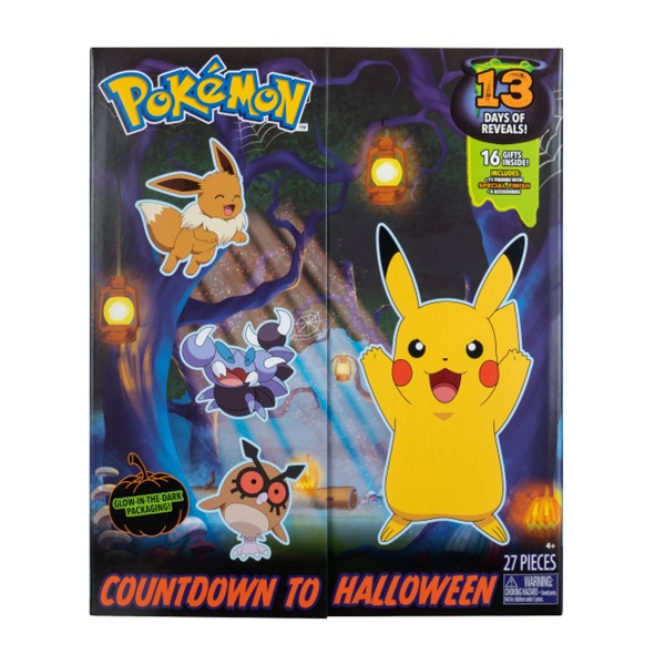 Pokémon 2"" Figure Halloween 2024 Countdown Calendar
