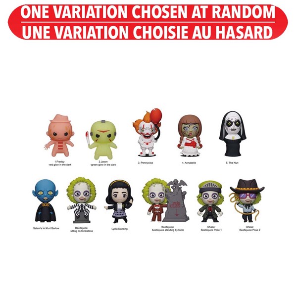 Horror Series 8 3D Figural Foam Bag Clip