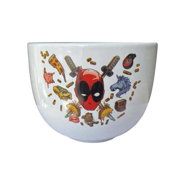 Deadpool White Ramen Bowl