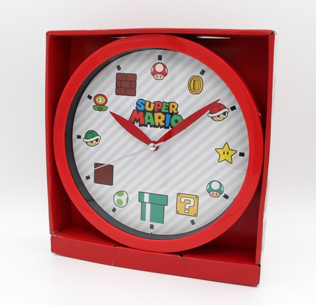 Super Mario Icons 10"" Wall Clock