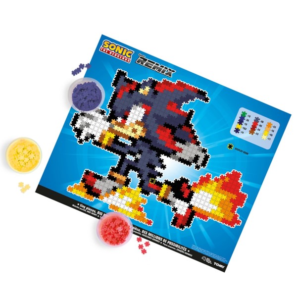 Jixelz Remix Sonic the Hedgehog Craft Kit – Running Shadow – 700+ Pieces