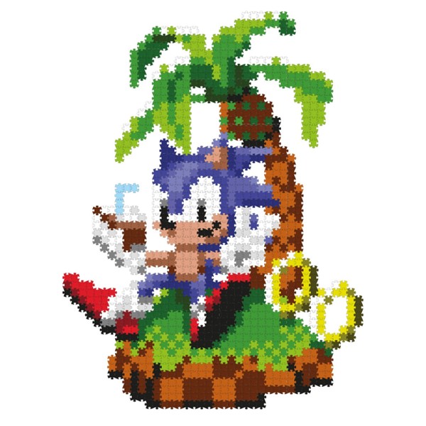 Jixelz Remix: Sonic the Hedgehog Craft Kit – Chillin’ Sonic – 1200+ Pieces