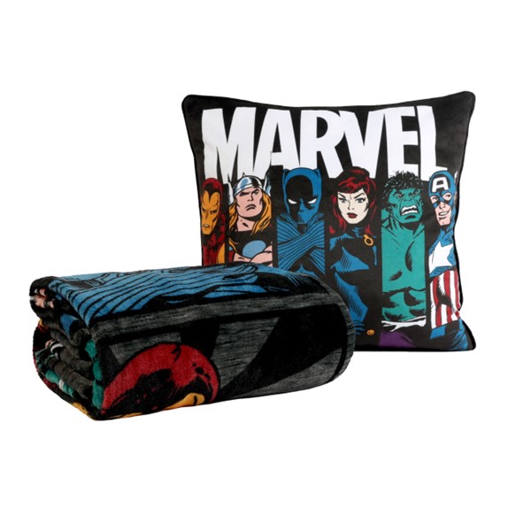Marvel Comics 1939 Pillow and Blanket