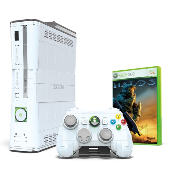Mega Microsoft Xbox 360 Replica Building Toy Kit