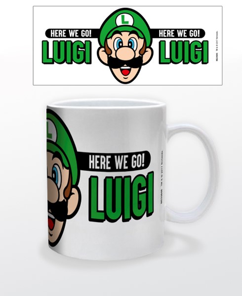 Super Mario: Luigi ""Here We Go!"" Mug