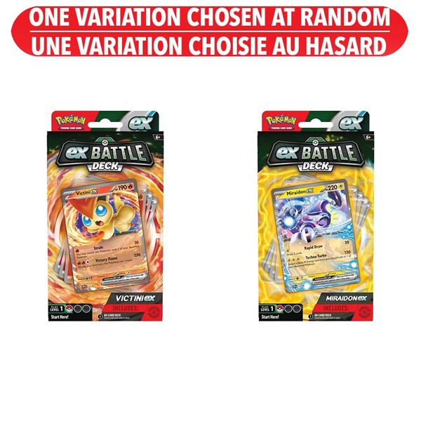 Pokémon Trading Card Game Victini or Miraidon ex Battle Deck Assorted