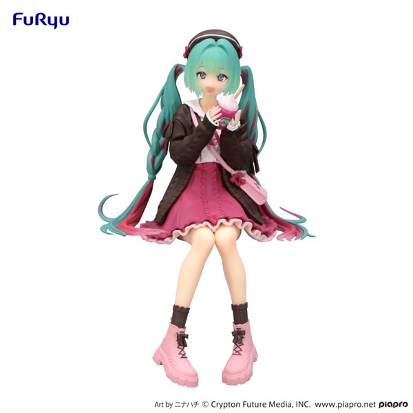 Hatsune Miku Noodle Stopper Miku Autumn Date Pink Figure