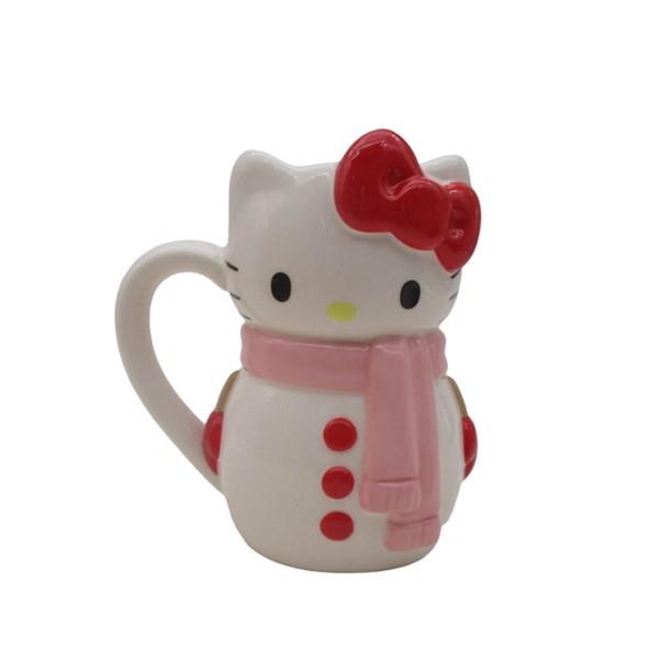 Hello Kitty Snowman Sculpted Mug