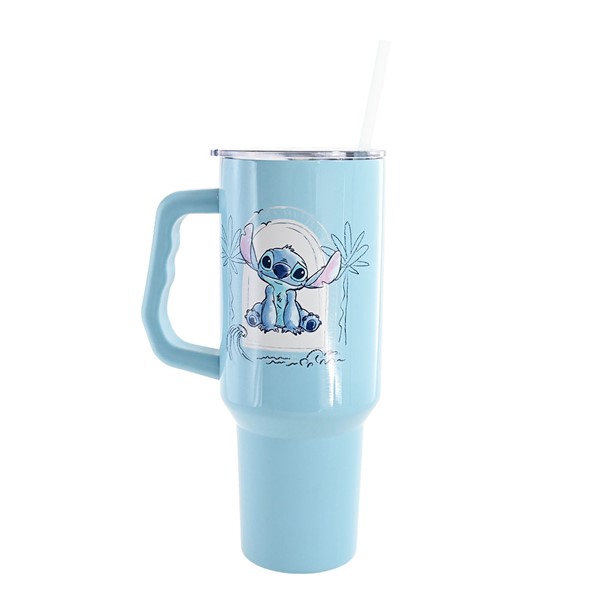 Verre bleu Stitch Aloha
