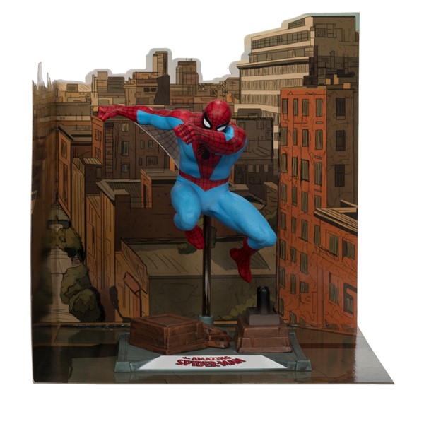 Marvel Spider-Man 1:10th Scale Collectible with Scene (The Amazing Spider-Man #38) Gold Label