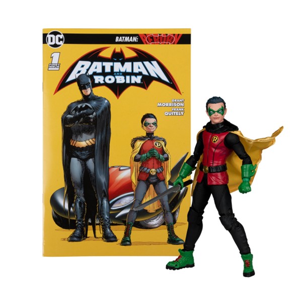 Robin w/Comic (DC Page Punchers: Batman Reborn) 7"" Figure