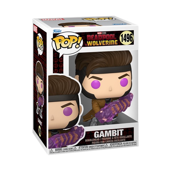 POP! Deadpool & Wolverine Gamibit with Charged Cards