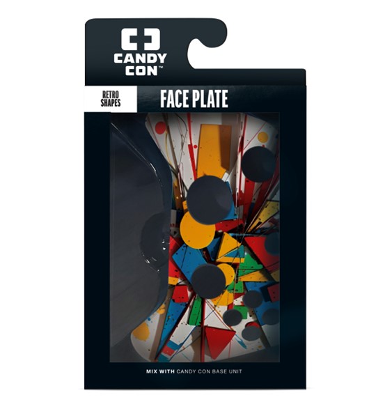 Candy Con Face Plate - Retro Shapes