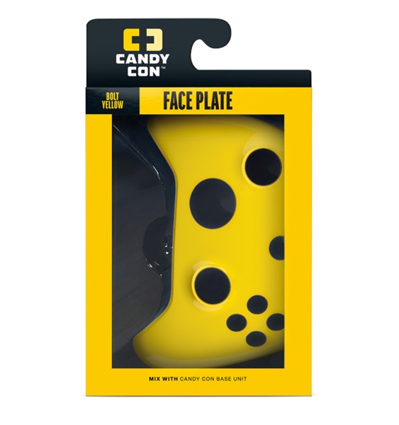Candy Con Face Plate- Bolt Yellow