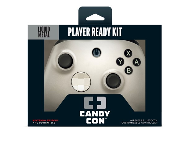 Candy Con Player Ready Pack Controller - Liquid Metal