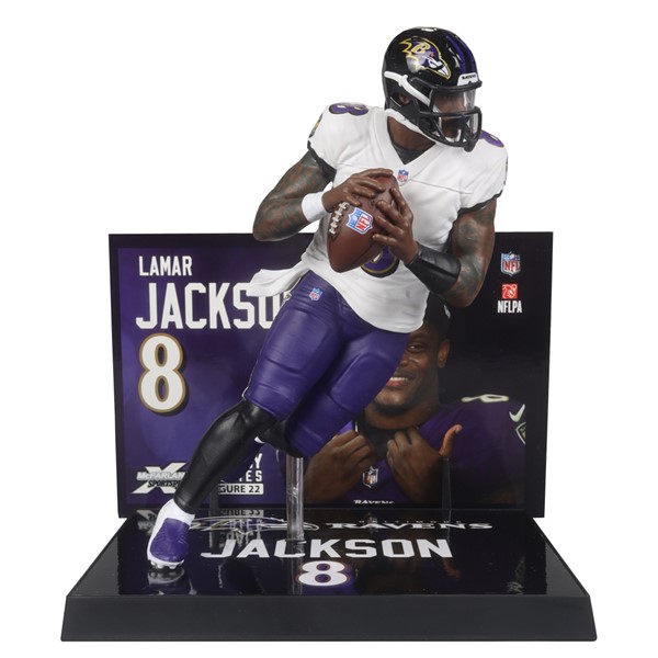 NFL Posed 7-Inch Figure-Lamar Jackson (Baltimore Ravens)
