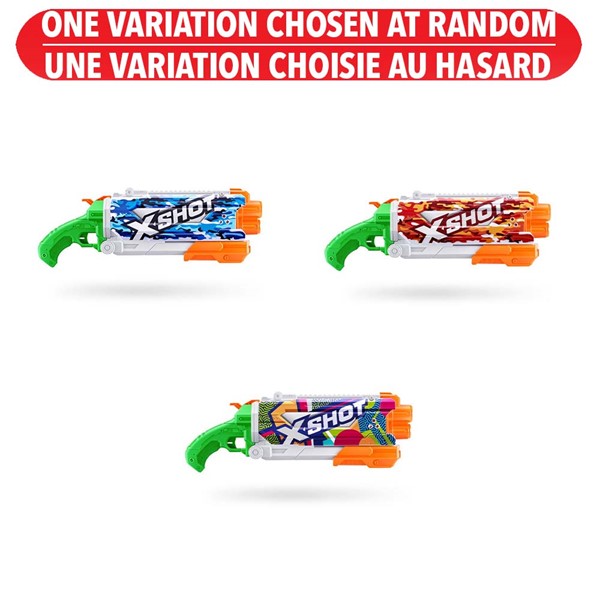 X-Shot Water Fast-Fill Skins Pump Action Water Blaster (Assortment)