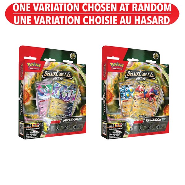 Pokémon Trading Card Game: Deluxe Battle Deck Miraidon EX / Koraidon EX (Francais)