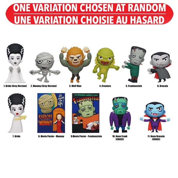 Universal Monsters Monogram 3D Bag Clip