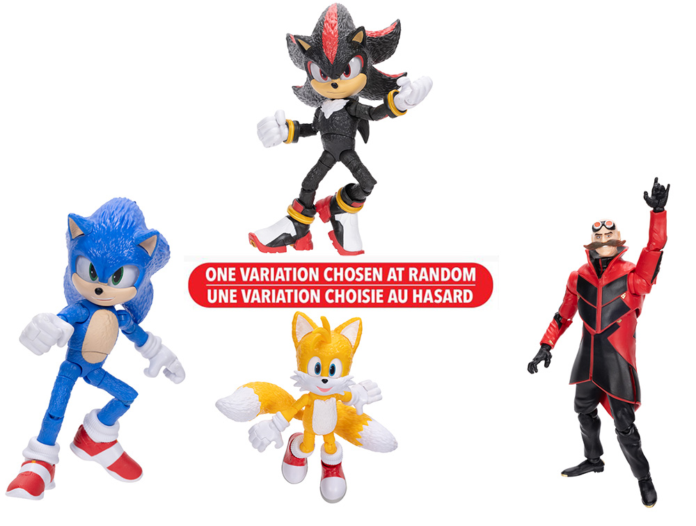 Sonic 3 Movie 5"" Figurines Vague 1 - Assortiment