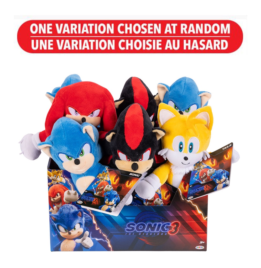 Sonic 3 Movie 9"" Plush - Assortment