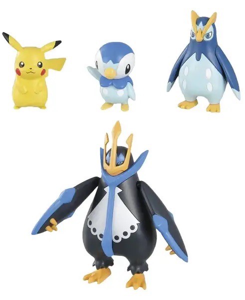Bandai Hobby Pokémon Model Kit Empoleon Evolution Set