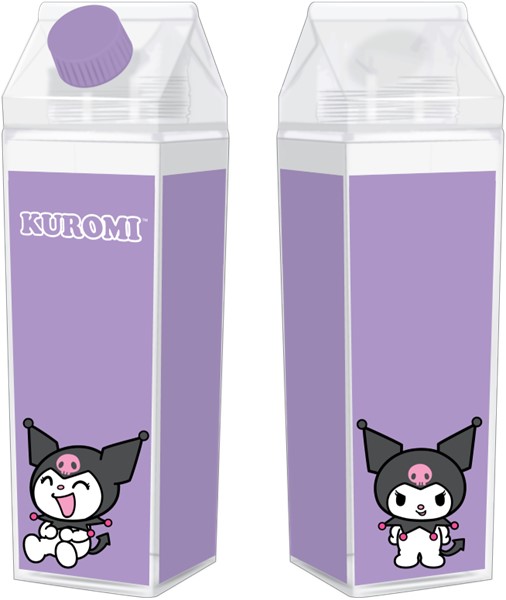 Kuromi Milk Carton Water Bottle