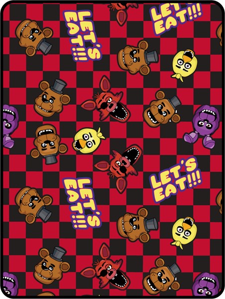Five Nights at Freddys Checkered Blanket